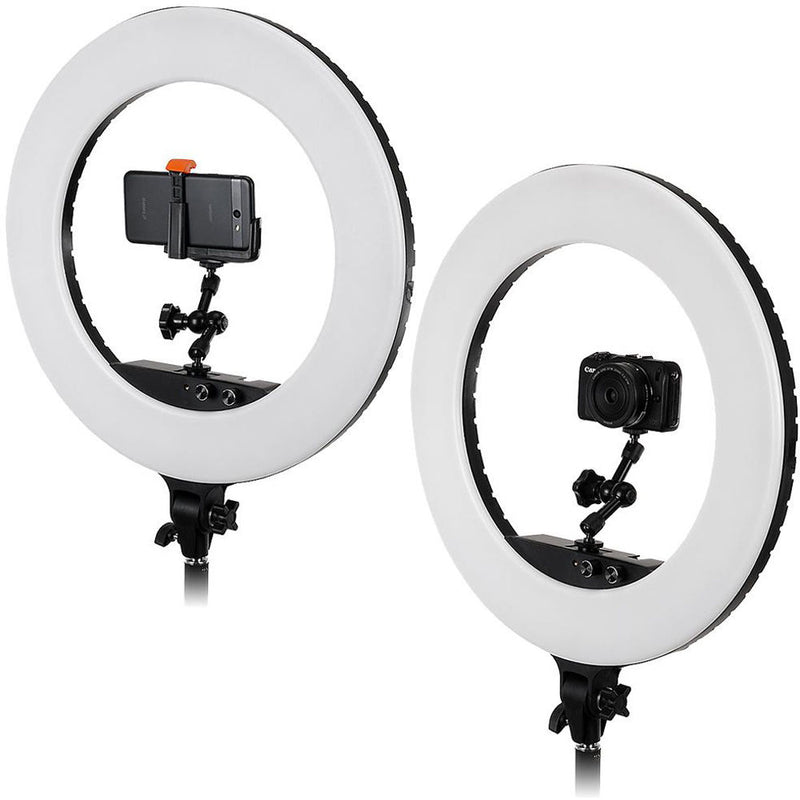 FotodioX Selfie Starlite Vlog 18" Bi-Color Ringlight Kit (Black)