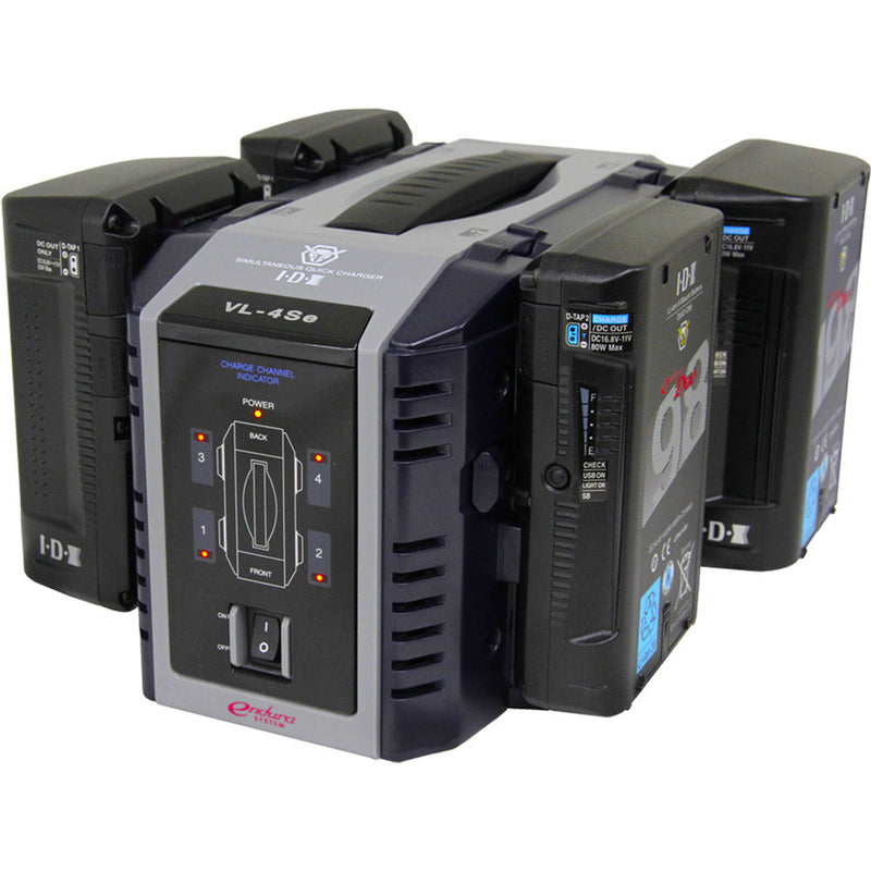 IDX System Technology VL-4SE Endura 4-Channel Lithium-Ion Battery Charger (V-Mount)