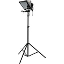 ikan Elite Tablet & iPad Light Stand Teleprompter Kit with Rolling Hard Case