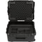 SKB iSeries Injection Molded for 4-Wireless with 2U Fly Rack with Wheels (Black)