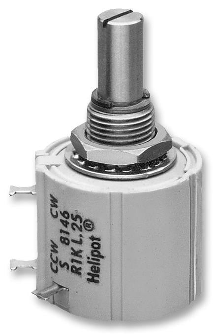 BI TECHNOLOGIES / TT ELECTRONICS 8146R10KL.25 Rotary Potentiometer, Position Sensor, 10 kohm, 2 W, &plusmn; 10%, 8146R Series, 10 Turns, Linear