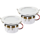 Pyle Pro PDIC4 4" Ceiling/Wall 160W 2-Way Aluminum Frame Speakers (Pair)