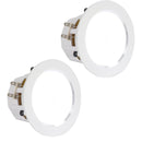 Pyle Pro PDICBLE35 4.0" Aluminum Alloy Frame Ceiling/Wall Speakers with LED Light (Pair)