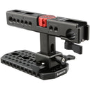 CAMVATE NATO Handle & Top Cheese Plate for Blackmagic Design URSA Mini Cameras (Red)