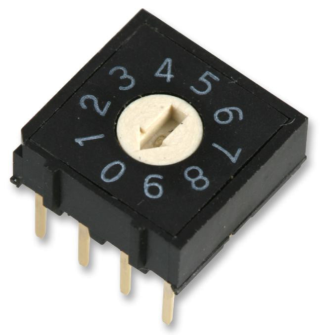 MULTICOMP MCRH4AF-10R Rotary Switch, 10 Position, Non Illuminated, MCRH Series, 36 &deg;, 25 mA