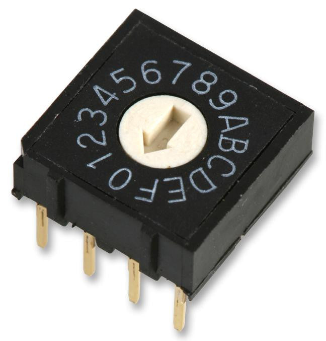 MULTICOMP MCRH4AF-16R Rotary Switch, 16 Position, Non Illuminated, MCRH Series, 22.5 &deg;, 25 mA