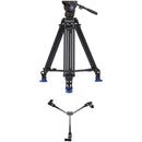 Benro BV6 Pro 2-Stage Video Tripod Kit with DL-08 Tripod Dolly