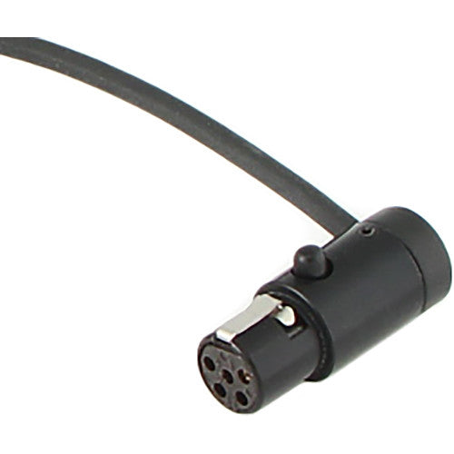 Cable Techniques 12" Low-Profile LPS TA5F To TA5F Two Channel Cable, 2.8mm OD Cable (Black Caps)