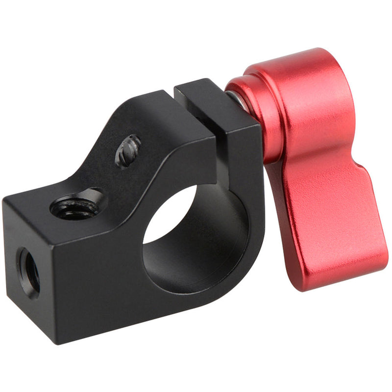 CAMVATE 15mm Rod Clamp with Adjustable Red Ratchet Wingnut