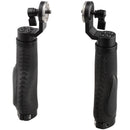 CAMVATE ARRI-Style Leather Rosette Handle Grip (2 Handles) (Black)