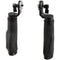 CAMVATE ARRI-Style Leather Rosette Handle Grip (2 Handles) (Black)