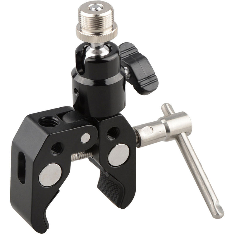 CAMVATE Crab Clamp with 5/8"-27 Ball Head Mount for Microphone