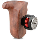 CAMVATE Left Hand Wood Handle Grip with ARRI Rosette Mount for Select DV and DSLR Camera Cages (Bubinga)