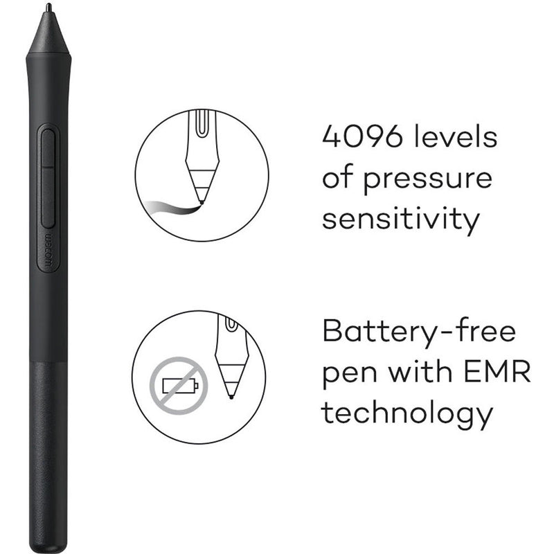 Wacom Intuos Bluetooth Creative Pen Tablet (Medium, Black)