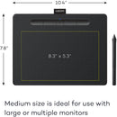 Wacom Intuos Bluetooth Creative Pen Tablet (Medium, Black)