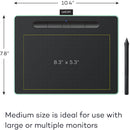 Wacom Intuos Bluetooth Creative Pen Tablet (Medium, Pistachio Green)