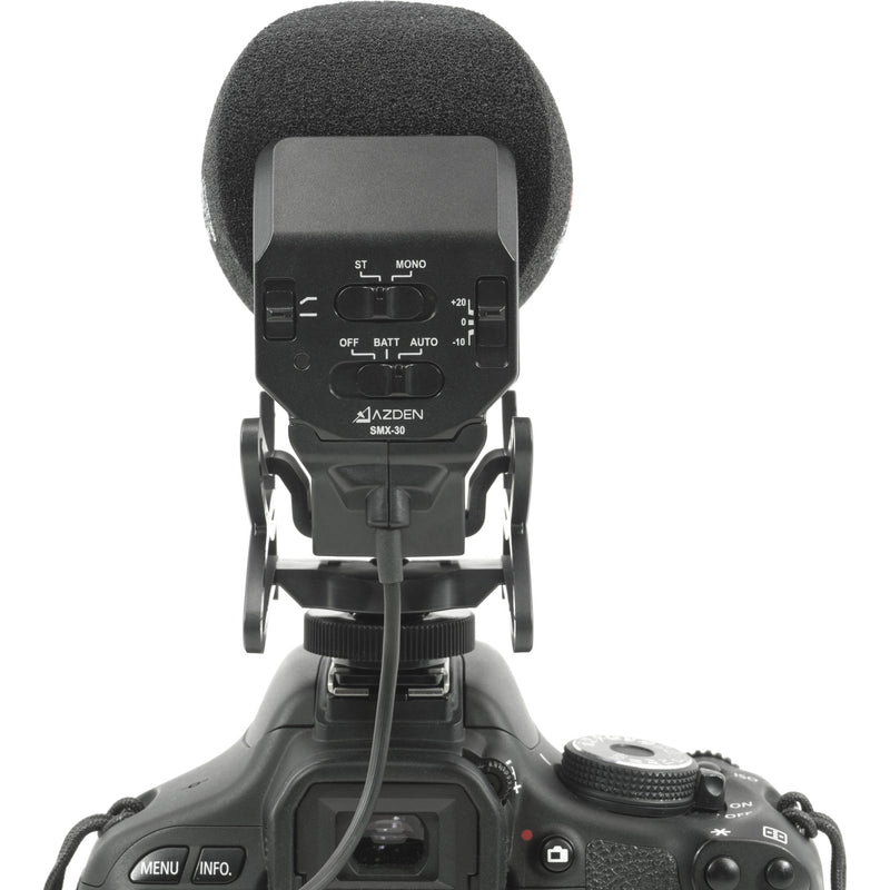 Azden SMX-30 Camera-Mount Shotgun Microphone Boompole Kit