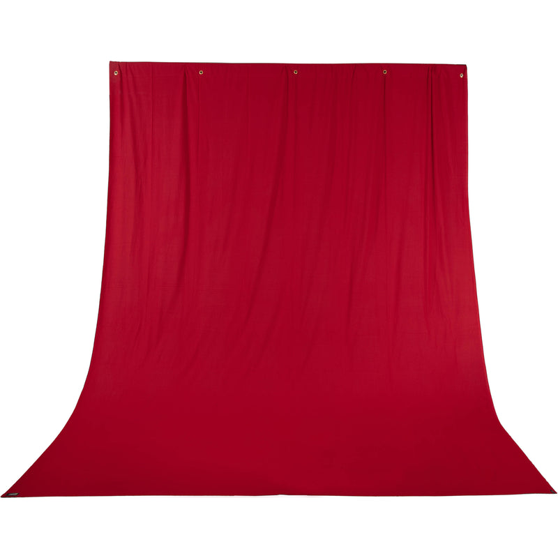 Impact Background Kit with 10 x 12' Solid Ruby Red Muslin Backdrop