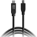 Tether Tools TetherPro USB Cable with TetherBLOCK Quick Release Plate Kit (USB Type-C Male to 5-Pin Mini-USB 2.0 Type-B Male, Black)