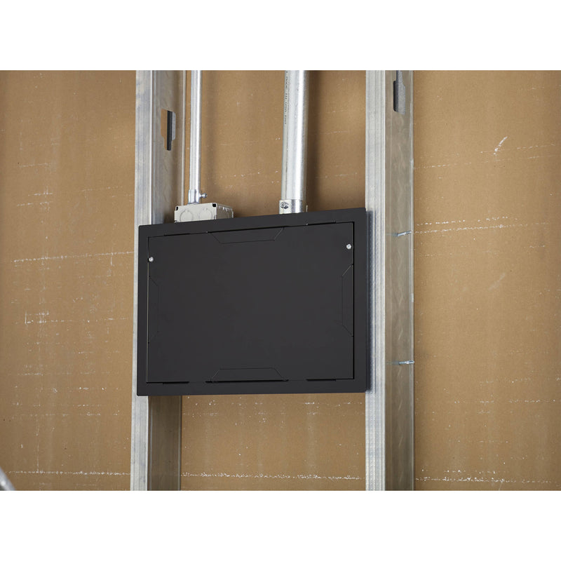 Chief PAC525FC In-Wall Storage Box with Flange and Cover (Black)