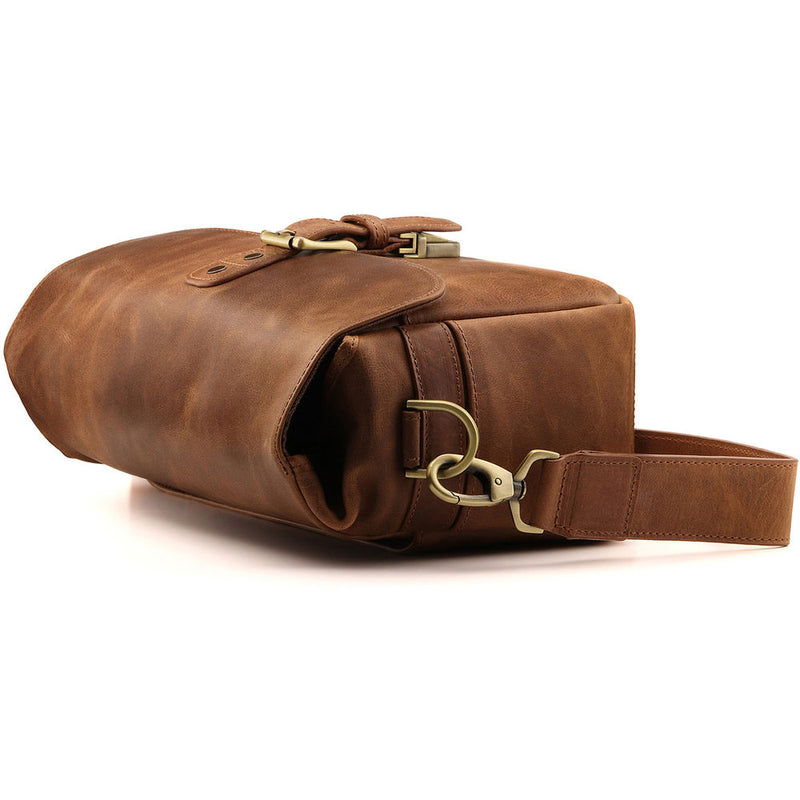 MegaGear Leather Camera Messenger Bag (Brown)