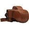 MegaGear Ever Ready Leather Camera Case for Fujifilm X-E3 with 23mm or 18-55mm Lens (Light Brown)