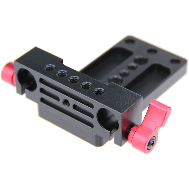 CAMVATE Tripod Mounting Plate Railblock (Red Knob)