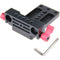 CAMVATE Tripod Mounting Plate Railblock (Red Knob)