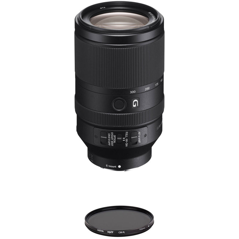 Sony FE 70-300mm f/4.5-5.6 G OSS Lens with Circular Polarizer Filter Kit