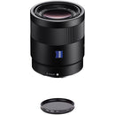 Sony Sonnar T* FE 55mm f/1.8 ZA Lens with Circular Polarizer Kit