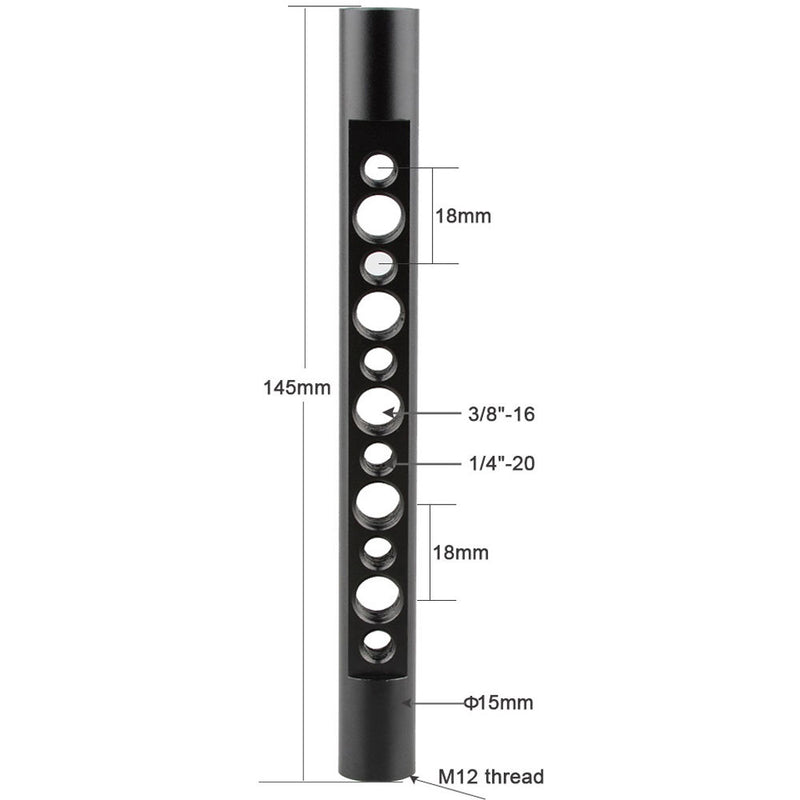 CAMVATE 15mm Side Cheese Rod (5.7")