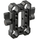 CAMVATE Height Riser Offset Railblock 15mm Rod Clamp (Black Levers)