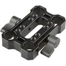 CAMVATE Height Riser Offset Railblock 15mm Rod Clamp (Black Levers)