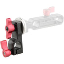 CAMVATE 15mm Rod Clamp with ARRI Rosette Mount (Red Thumbscrew)