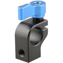 CAMVATE Single 15mm Rod Clamp with 1/4"-20 Threads (Blue Knob)