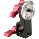 CAMVATE 15mm Rod Clamp with ARRI Rosette Mount (Red Thumbscrew)