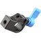 CAMVATE Single 15mm Rod Clamp with 1/4"-20 Threads (Blue Knob)