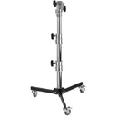 Impact Lowboy Steel Stand with Wheels and Combo Head (4')