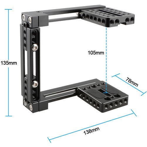 CAMVATE Dual-use Adjustable Cage for 80D, GH5 (Basic)