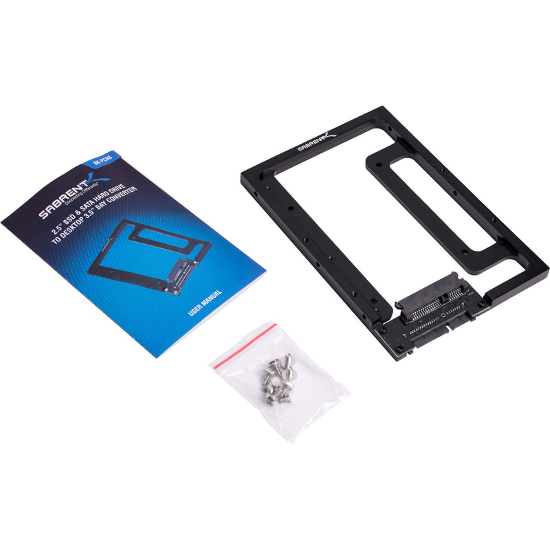 Sabrent 2.5" to 3.5" SATA Drive Bay Converter Mounting Kit