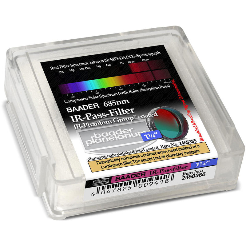 ALPINE ASTRONOMICAL Baader IR-Pass 685nm Filter (1.25")