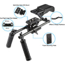 CAMVATE Pro DSLR Shoulder Mount Support Rig Kit Handgrip for Canon/Nikon/Sony