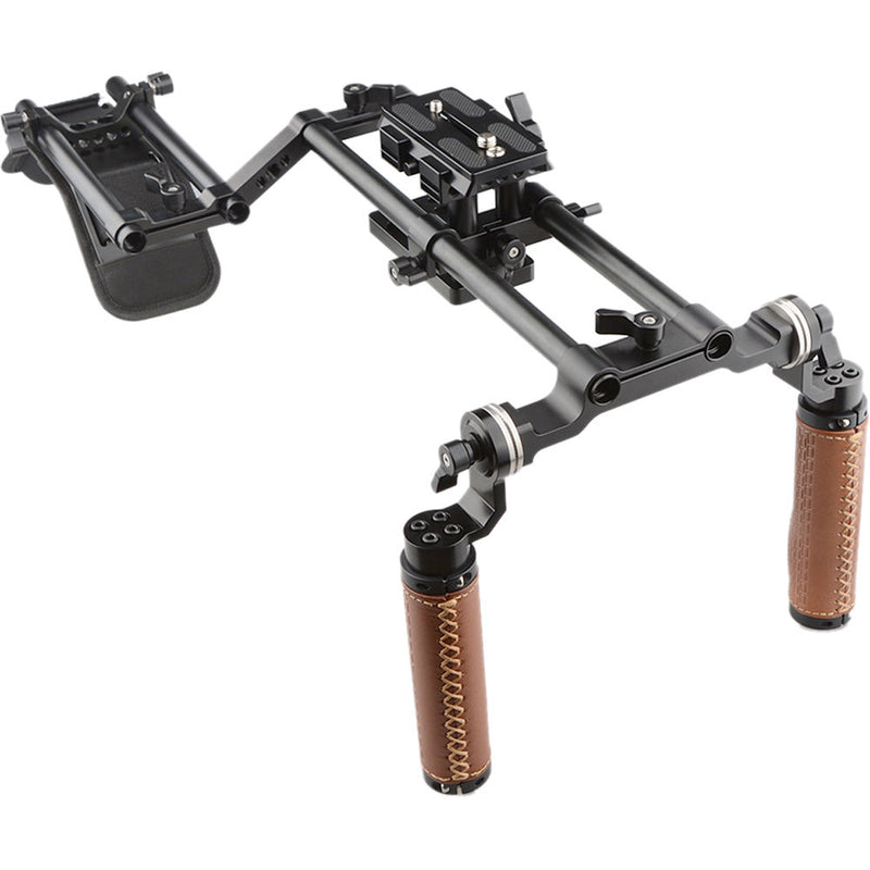 CAMVATE DSLR Shoulder Mount Rig Dual Handgrip Support Kit