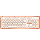 AZIO Retro Classic USB Backlit Mechanical Keyboard (Posh)