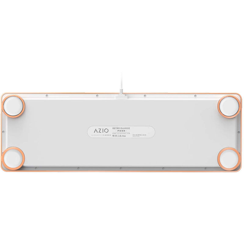 AZIO Retro Classic USB Backlit Mechanical Keyboard (Posh)