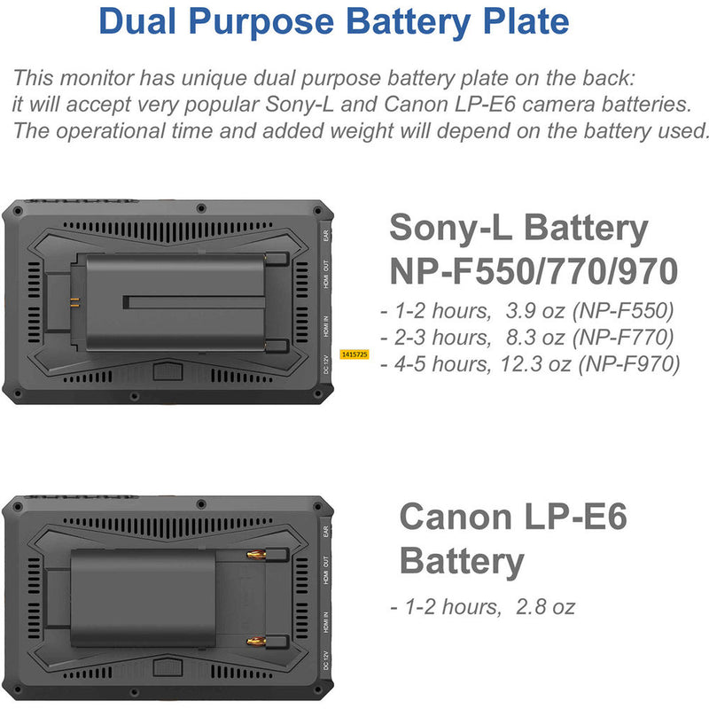 GyroVu Ultra Lightweight 5" On-Camera Monitor