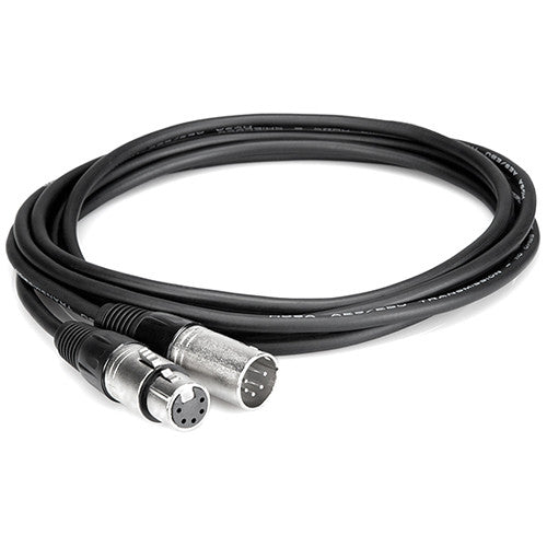 Hosa Technology DMX 5-Pin XLR Male to 5-Pin XLR Female Extension Cable - 100'