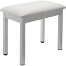 Auray PBM-FW Metal Frame Piano Bench (White)