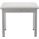 Auray PBM-FW Metal Frame Piano Bench (White)