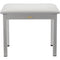 Auray PBM-FW Metal Frame Piano Bench (White)